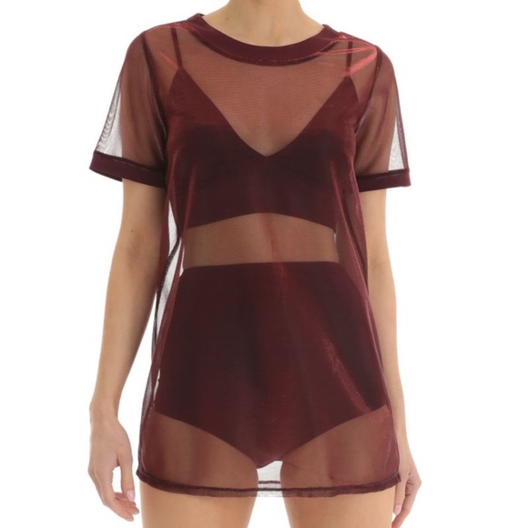 Lucy in the Sky Dresses & Skirts - Lucy in the Sky Black Silver Short Sleeve Metallic Overlay Shirt Dress